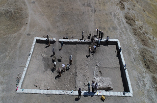 کاوش بقایای هزاره پنجم قبل از میلاد در تپه خیبر روانسر + فیلم