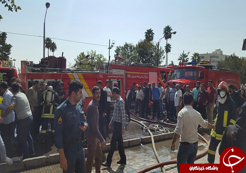 آتش سوزی مغازه لوازم تزئینات در شیراز