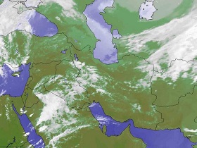وزش باد نسبتا شدید همراه با رگبار و رعد برق در اصفهان