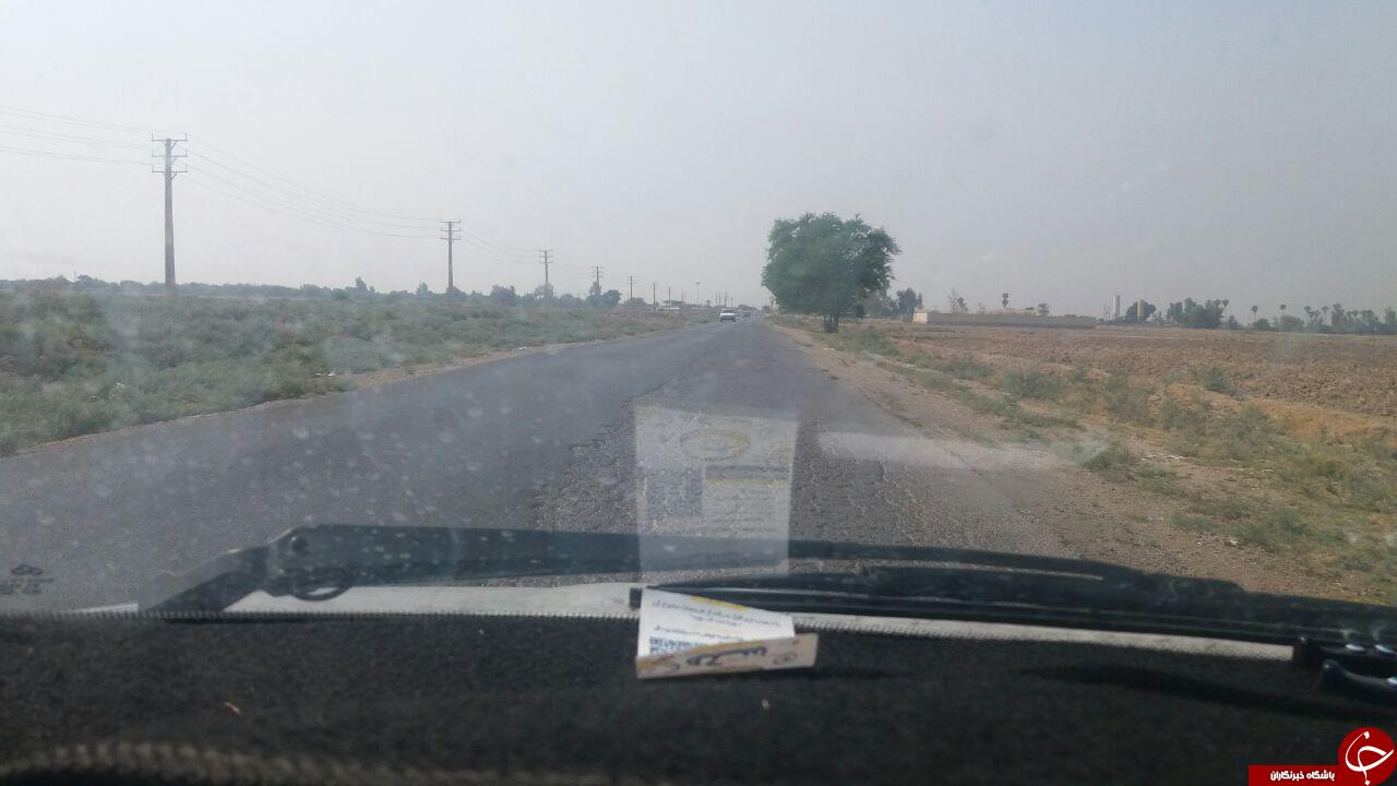 تصاویری از وضعیت نامناسب جاده در روستای سادات نجات بزرگ