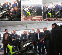 آغاز به کار خط تولید و شماره گذاری انبوه موتورسیکلت های برقی در اصفهان