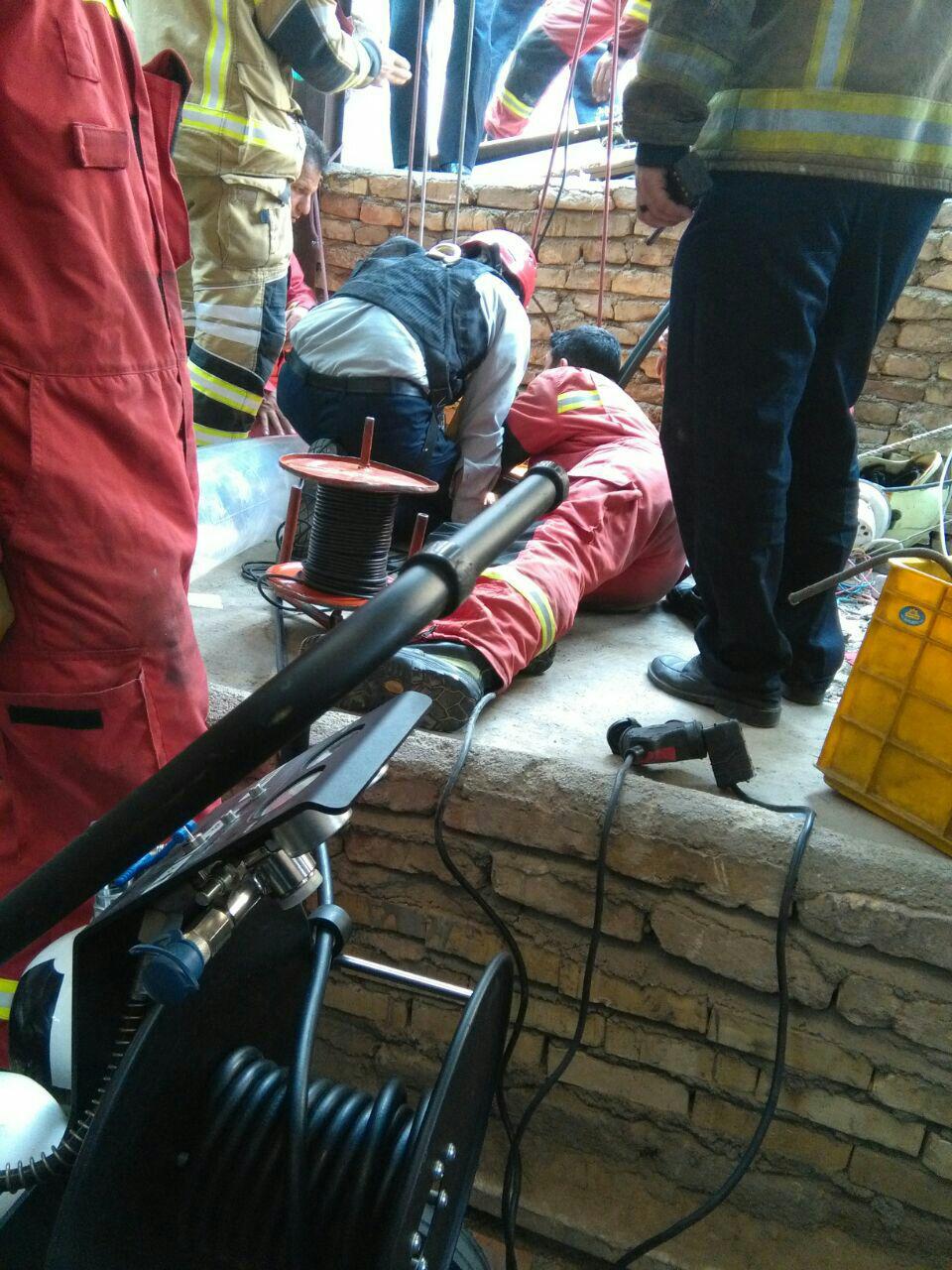 فوت یک کارگر به علت سقوط در چاه