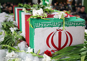 تشییع و خاکسپاری پیکر مطهر شهید گمنام در صدا و سیمای مرکز فارس