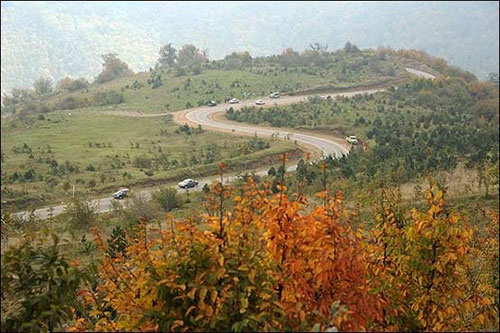 پاییز زیبای جاده زیبا و رویایی توسکستان استان گلستان+فیلم