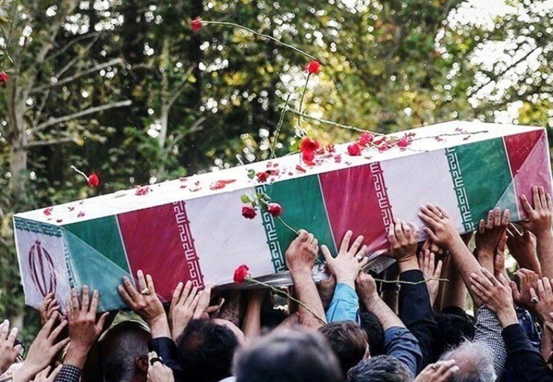 شهید گمنام دفاع مقدس در مشهد به خاک سپرده شد