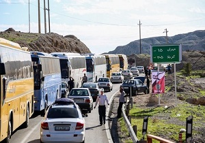 ترافیک در شهر مهران روان و پرحجم است