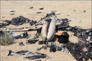 سرنگونی هواپیمای جاسوسی سعودی در جنوب عربستان