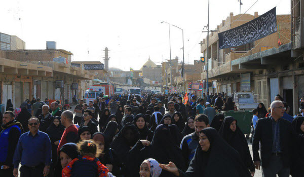 تصاویری از حضور پر شور زائران در سامرا در آستانه شهادت امام حسن عسگری(ع)
