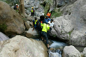 نجات کوهنورد از ارتفاعات آبشار چلی گلستان
