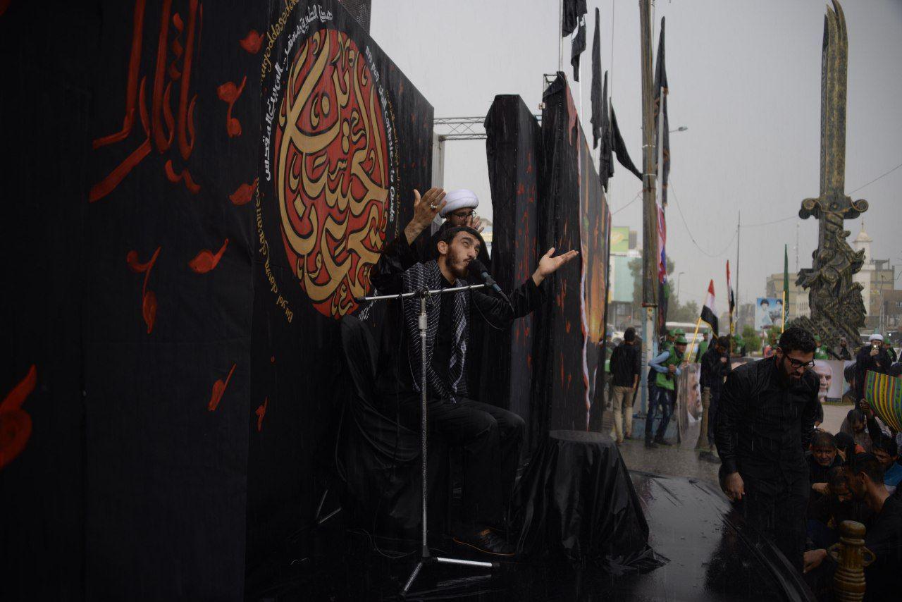 گزارش تصویری حضور مداحان اهل بیت (ع) در راهپیمایی اربعین حسینی