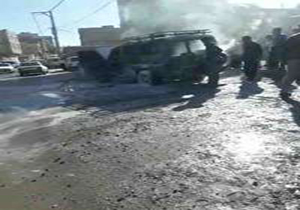 آتش سوزی ناشی از انفجار کپسول گاز مایع خودرو