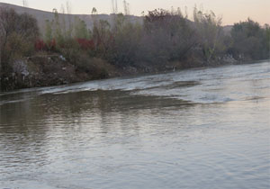 در پی بارش‌های خوب پاییزی آب در سیمینه رود بوکان جاری شد