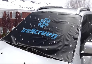 شیشه خودرویتان را از یخ زدن محافظت کنید +فیلم