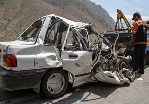 مصدومیت ۵ نفر براثر تصادف محور خرم‌آباد-کوهدشت