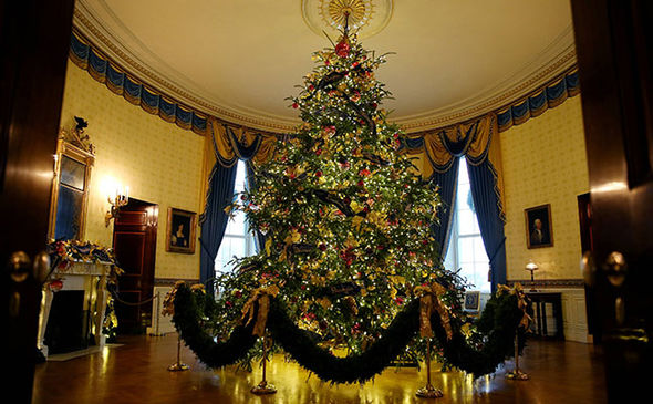تزئینات کاخ سفید به مناسبت کریسمس+تصاویر