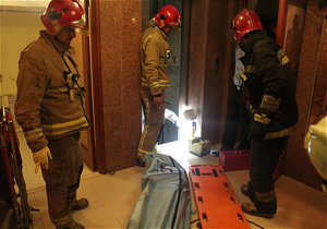 مرگ یک نفر با سقوط آسانسور