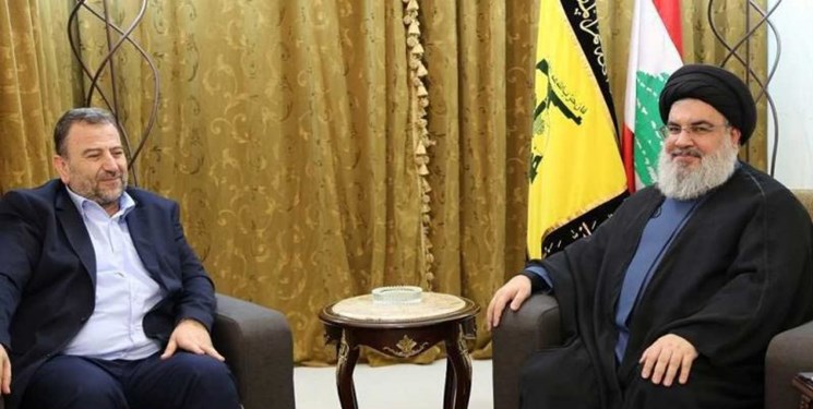دیدار سید حسن نصرالله با هیاتی از جنبش حماس