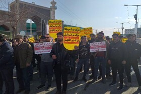 راهپیمایی ضد آمریکایی مردم خراسان شمالی