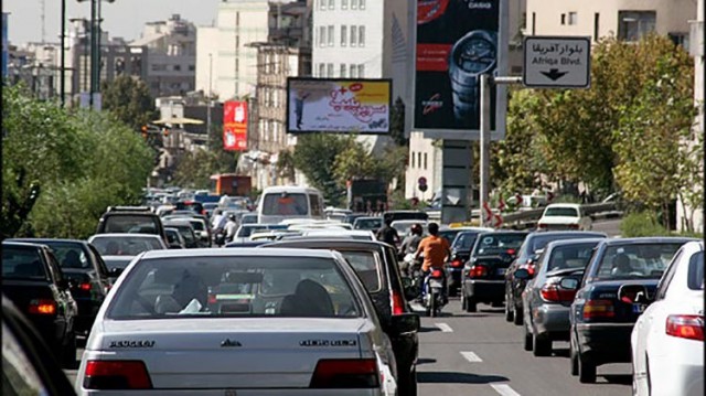 ترافیک سنگین معابر بزرگراهی شهر تهران در سی‌ام دی ماه