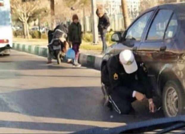 اقدام قابل تحسین سرباز راهنمایی و رانندگی در مشهد