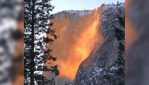 آیا ویدئوی آبشار آتشین واقعی است؟