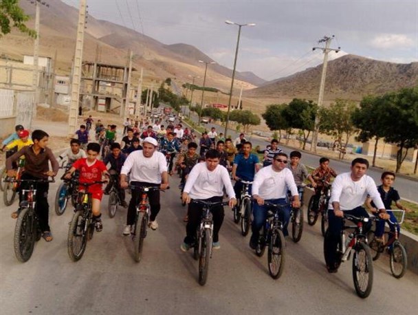 حضور ۴۵ دوچرخه سوار در همایش دوچرخه سواری شهرستان ملکشاهی