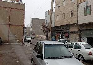 باری برف هم‌اکنون در شریفیه قزوین + فیلم