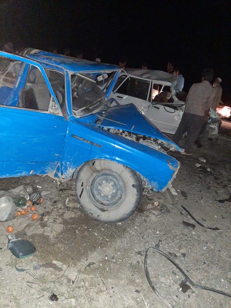 تصادف مرگبار در محور ایرانشهر /۴سرنشین هر دو خودرو جان باختند