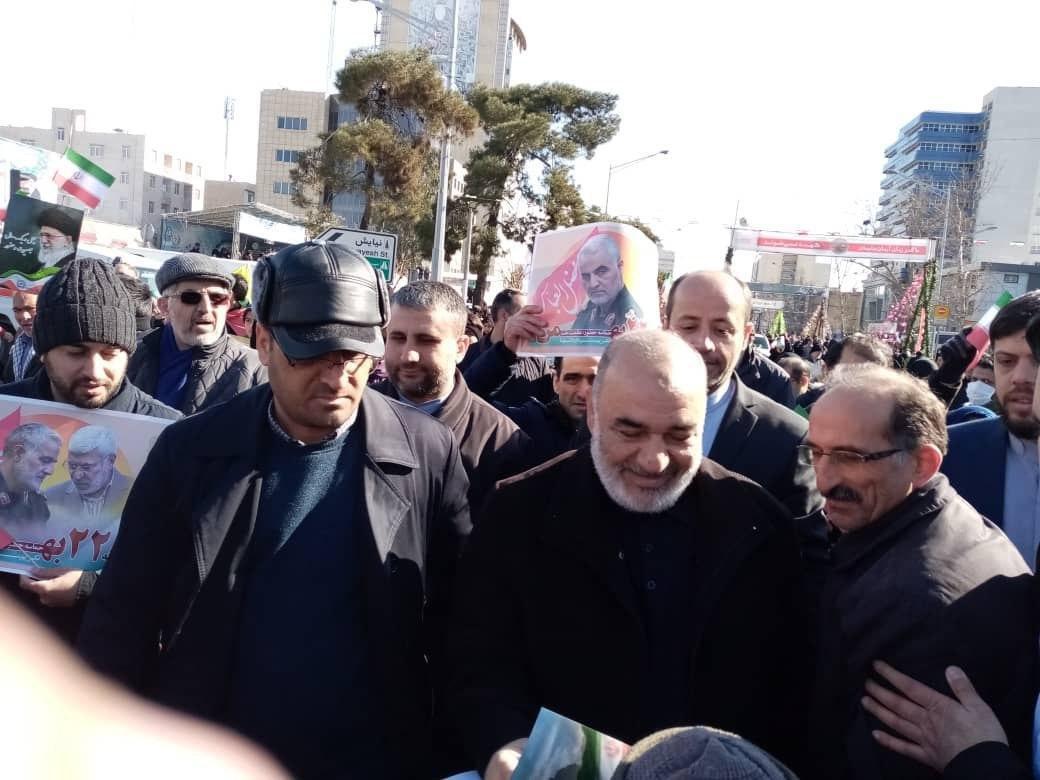 حضور چهره ها در راهپیمایی 22 بهمن