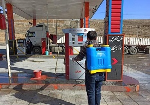 ضدعفونی روزانه جایگاه‌های عرضه سوخت در کردستان