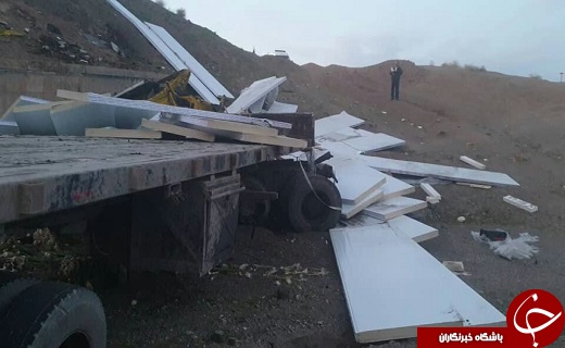 تصادف مرگبار در اتوبان ساوه به سلفچگان+تصاویر