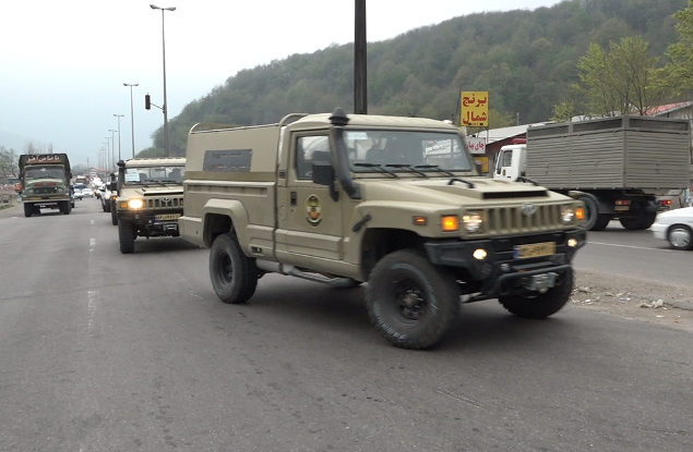 ورود خودرو‌های ارتش به گیلان برای مقابله با کرونا
