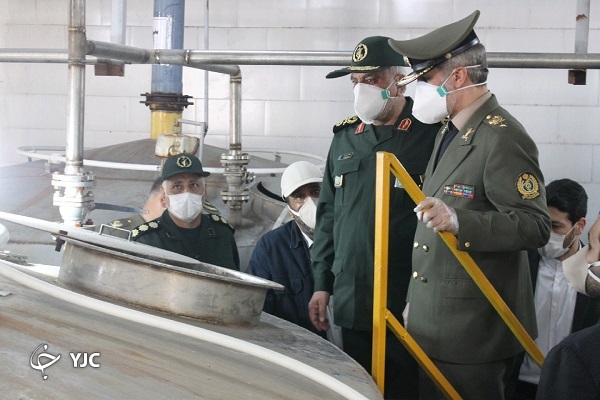 تولید روزانه ۱۵۰ هزار لیتر محلول ضد عفونی کننده در وزارت دفاع