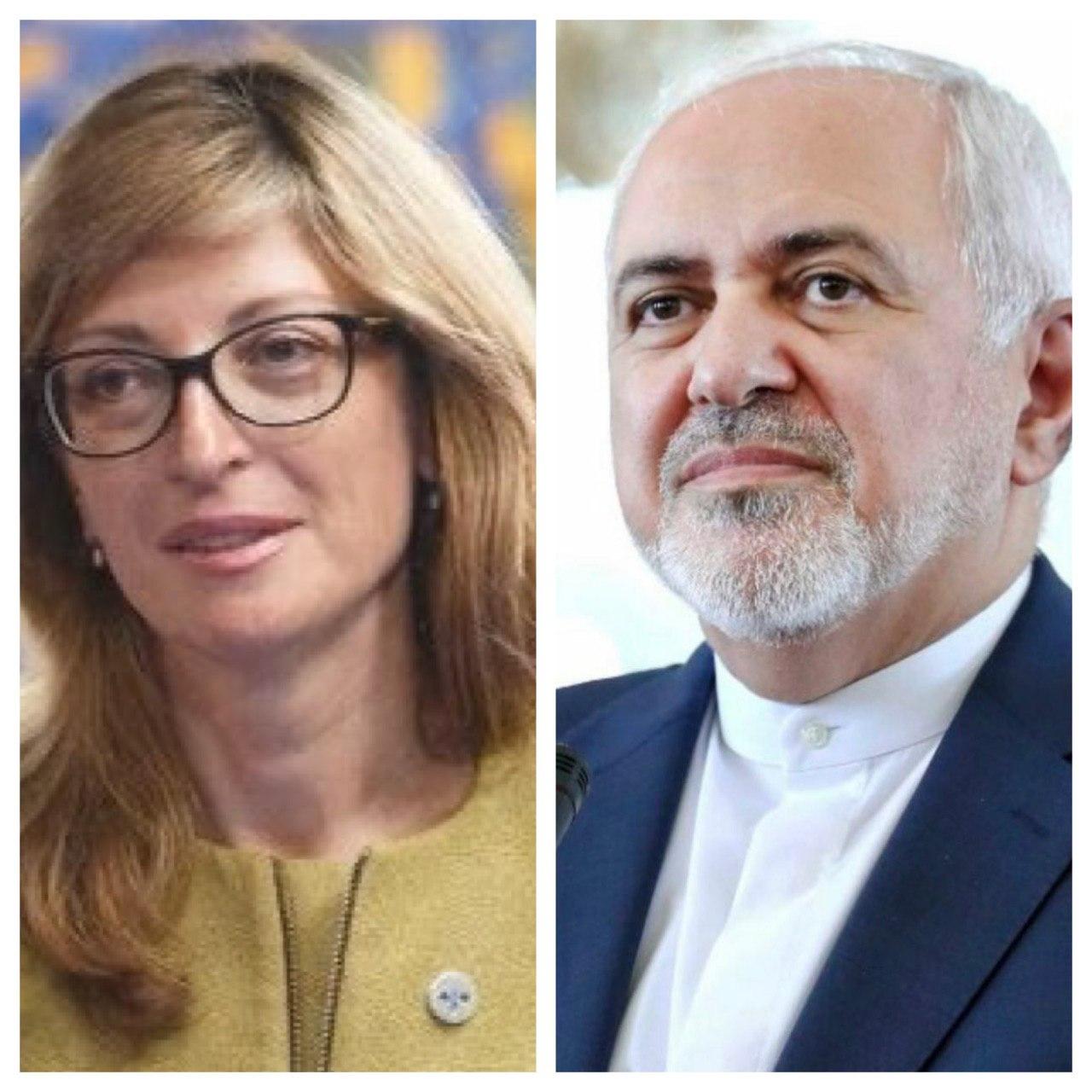 انتقاد ظریف از اثرات منفی تحریم‌های آمریکا در مبارزه ایران با کرونا در تماس با وزیر خارجه بلغارستان