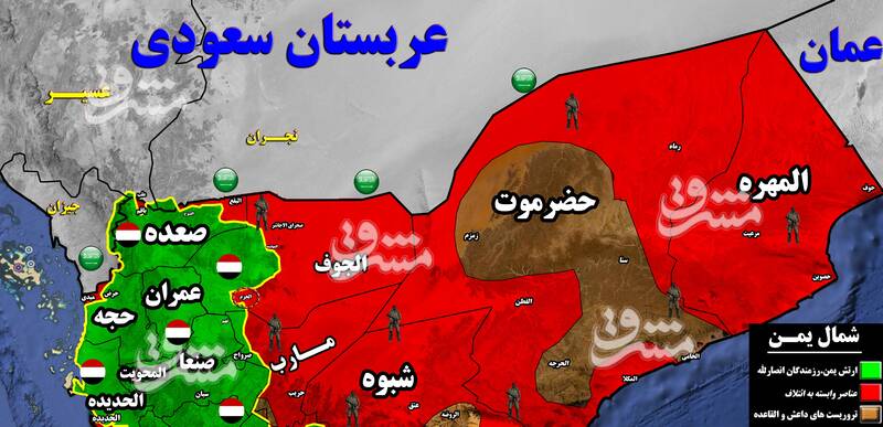 ضربات مهلک یمنی‌ها به مزدوران سعودی / رزمندگان یمنی در آستانه ورود به مرکز استان الجوف + نقشه