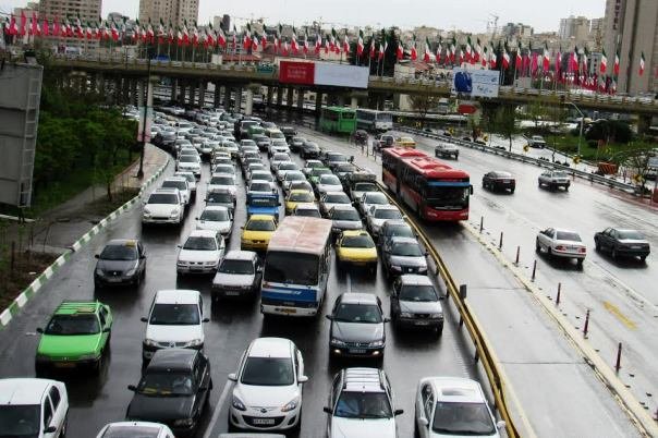 ترافیک صبحگاهی معابر شهر تهران در ۷ اسفند ماه