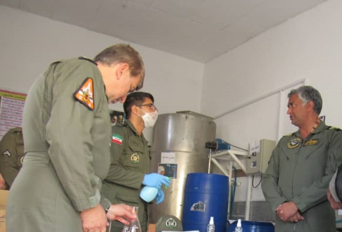 راه اندازی مرکز خط تولید مواد ضد عفونی کننده در پایگاه شهید یاسینی