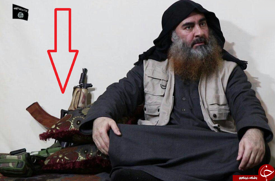 رازهایی از اسلحه ابوبکر البغدادی در ویدئوی جدیدش  + عکس