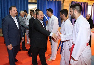 وزیر تعاون، کار و رفاه اجتماعی از اردوی تیم ملی کاراته بازدید کرد