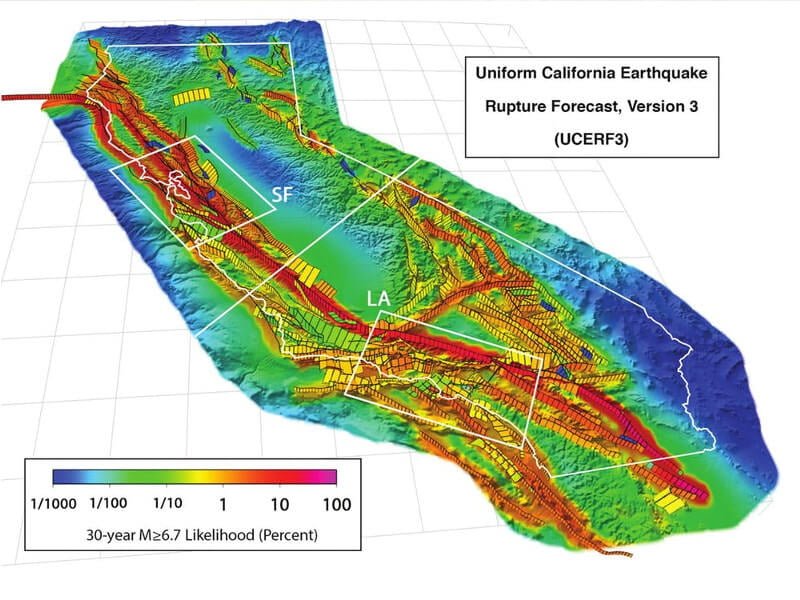 ایالت طلایی آمریکا چقدر با کابوس زلزله ۸ ریشتری فاصله دارد؟
