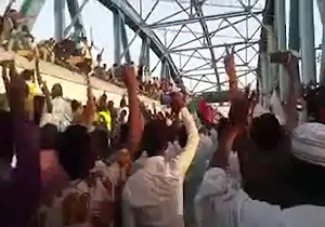 قطار حامل معترضان وارد پایتخت سودان شد + فیلم