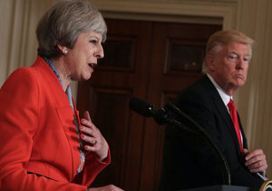 رویترز: انگلیسی‌ها از تحقیر بیشتر ترزا می‌ از سوی رئیس‌جمهور آمریکا نگرانند