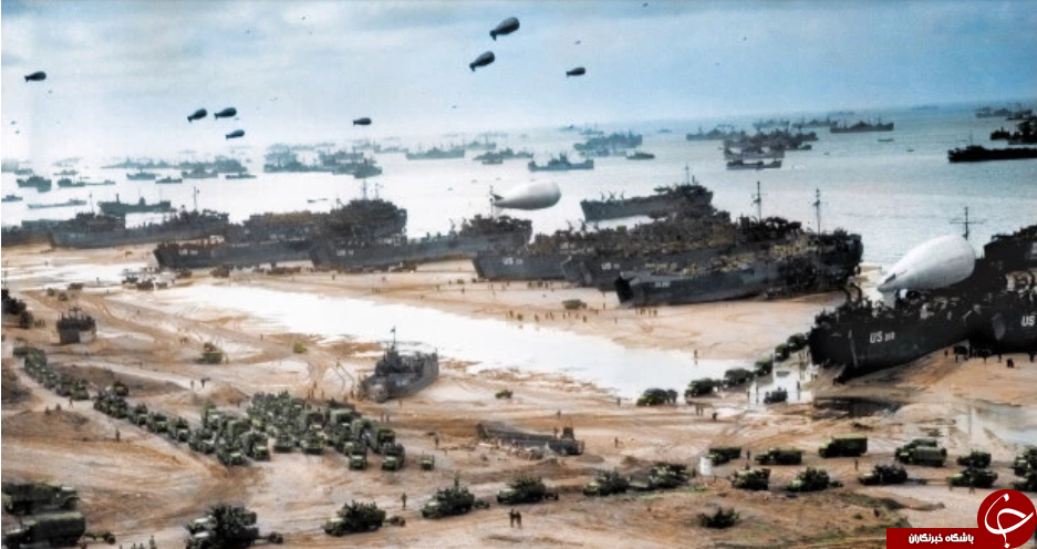 تصاویر رنگی بزرگترین عملیات آبی-خاکی جهان در نرماندی فرانسه