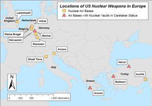 گلوبال ریسرچ: نگرانی گسترده از نگهداری ۱۵۰ بمب اتمی آمریکا در اروپا