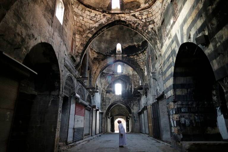 جان گرفتن بازار باستانی حلب با پایان جنگ در سوریه+تصاویر