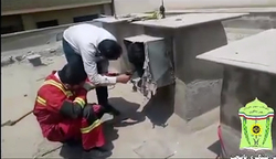 واژگون شدن خودرو در بزرگراه، عاقبت رانندگی جنون‌آمیز + فیلم