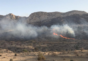 مراتع کوهدشت همچنان در آتش می‌سوزد