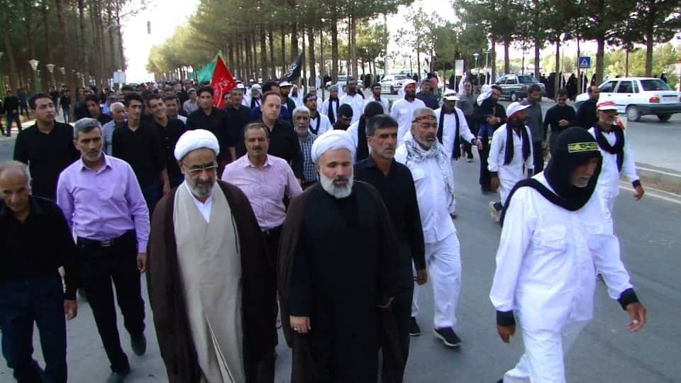 استقبال خادمیاران رضوی از کاروان پیاده «انصار الحسین (ع)»