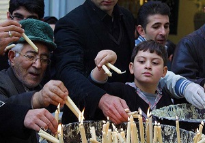 آئین «شام پایلاماق» یا شمع‌گردانی در اردبیل/روشن کردن ۴۱ شمع در ۴۱ مسجد اردبیل