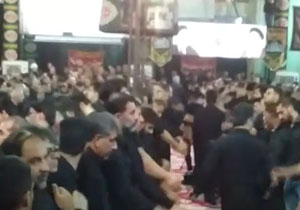 مراسم عزاداری تاسوعای حسینی در لارستان + فیلم